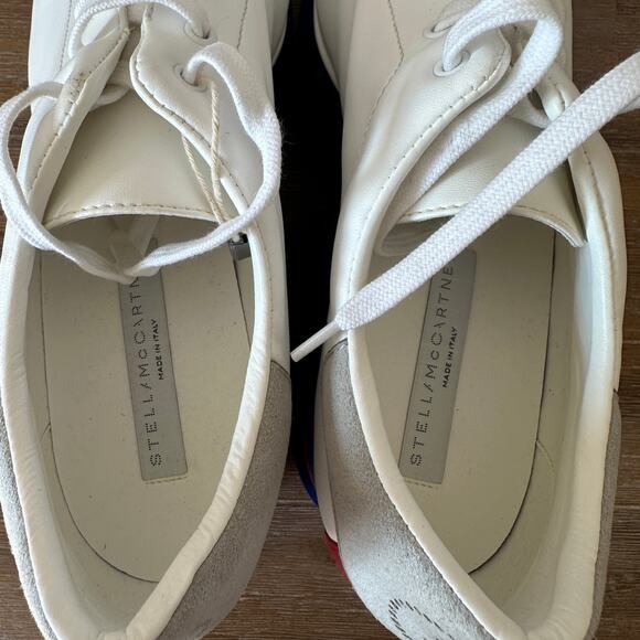 Stella McCartney Sneak Elyse Platforms, Red White and Blue, size 40.5 US10.5 NIB - Picture 11 of 15